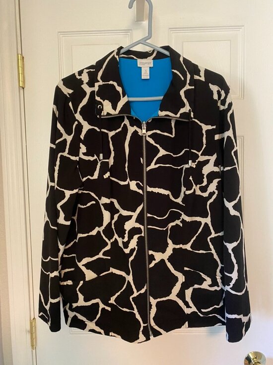 Chicos Jackets & Blazers - Chico's Reversible Zenergy Zip Jacket